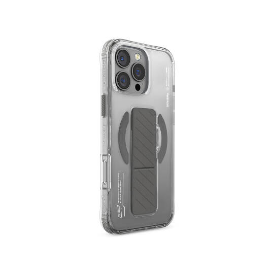 Apple iPhone 16 Pro Max Kılıf M-safe Şarj Özellikli Teknoloji Desenli Standlı Skinarma Axon Kapak - 13