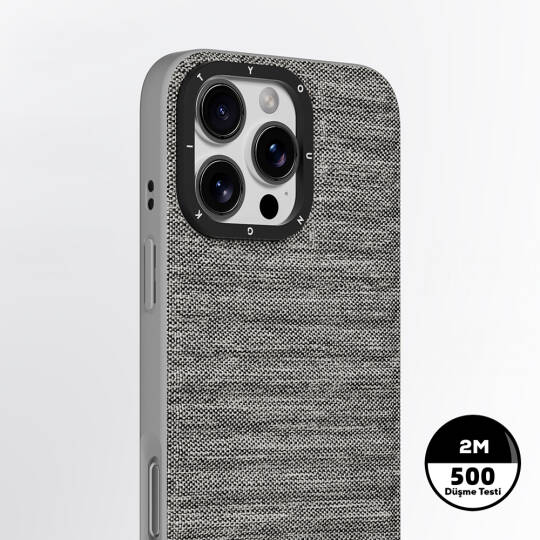 Apple iPhone 16 Pro Max Kılıf M-safe Şarj Özellikli Youngkit Canvas Serisi Kapak - 7