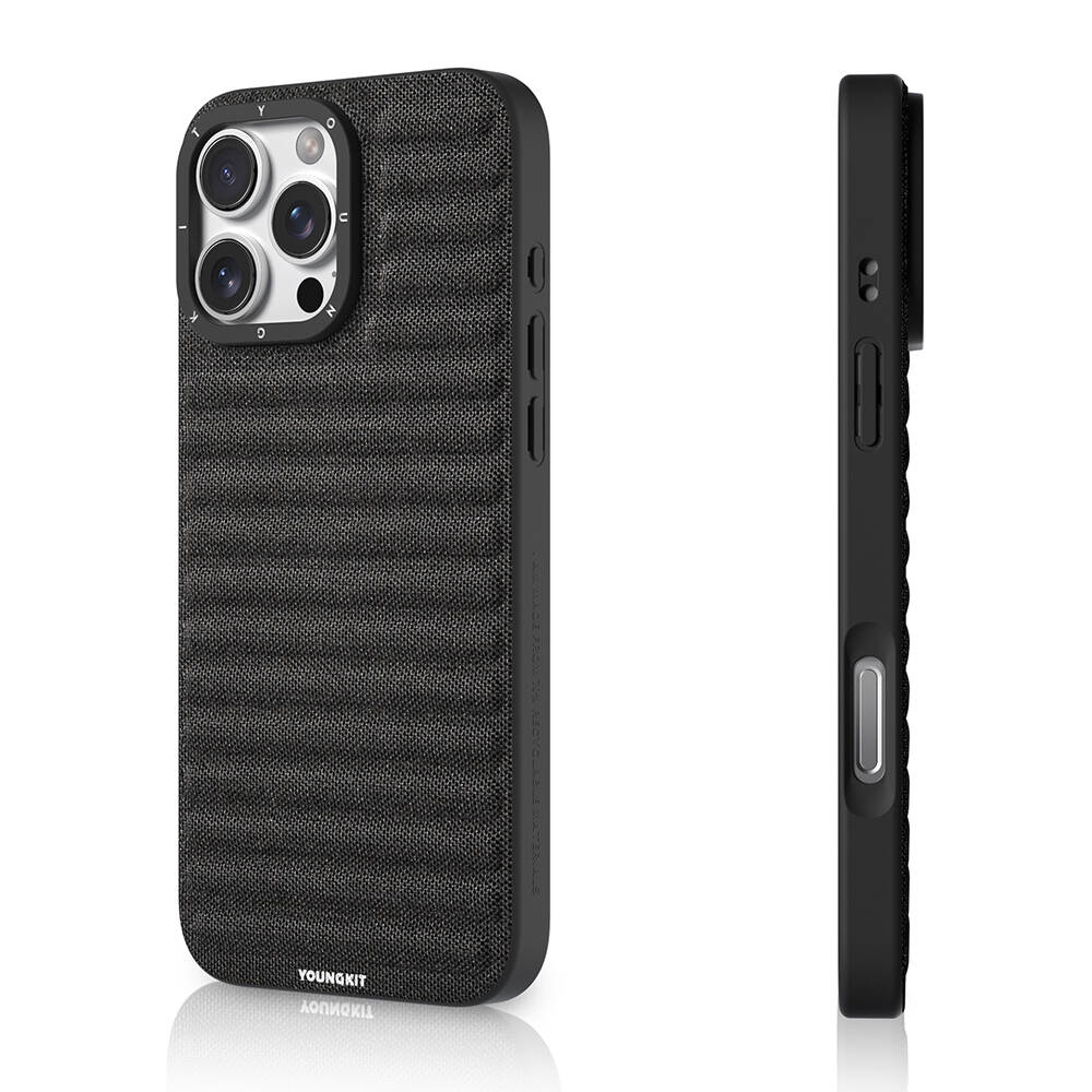 Apple iPhone 16 Pro Max Kılıf M-safe Şarj Özellikli Youngkit Canvas Serisi Kapak - 11