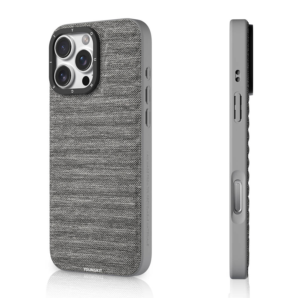 Apple iPhone 16 Pro Max Kılıf M-safe Şarj Özellikli Youngkit Canvas Serisi Kapak - 12