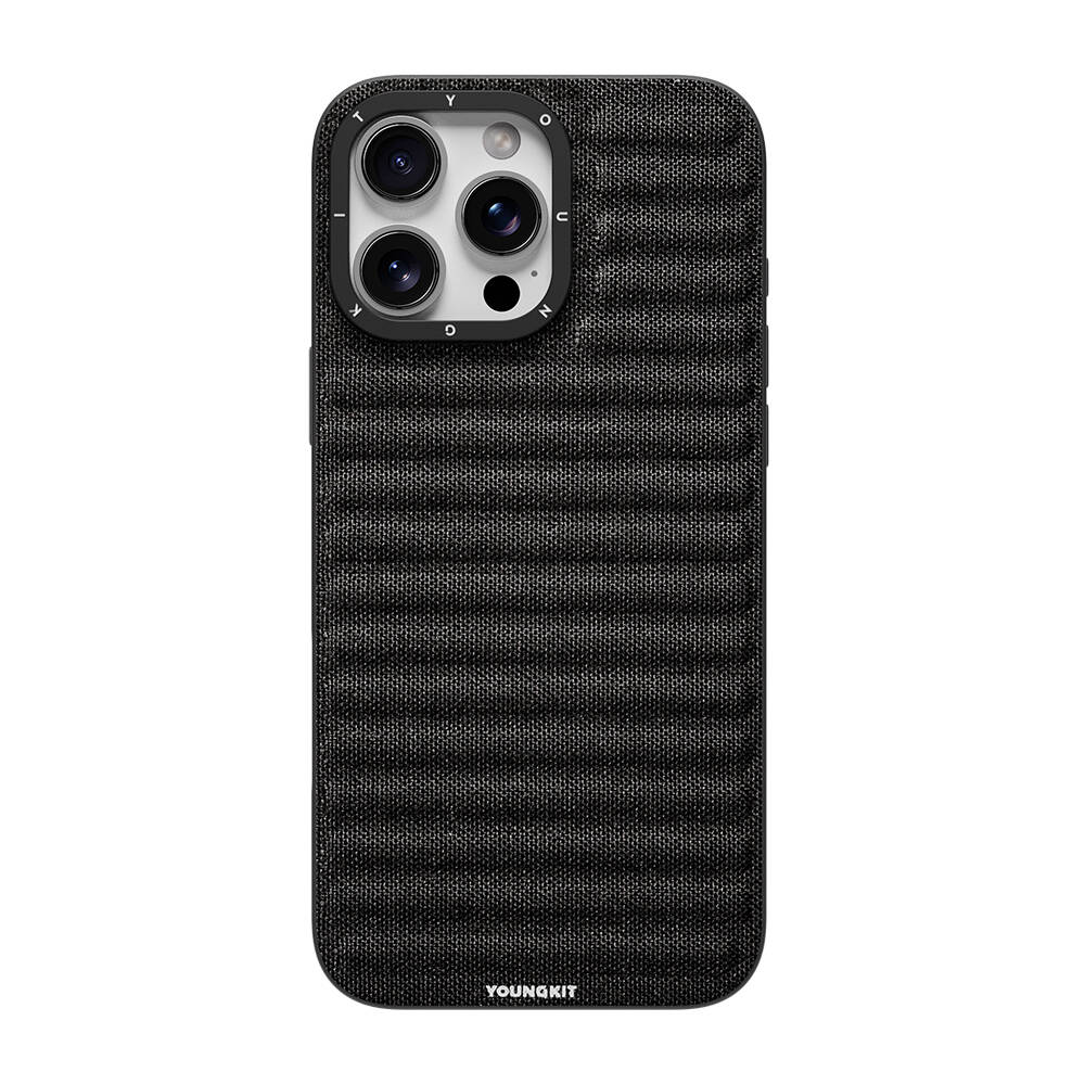 Apple iPhone 16 Pro Max Kılıf M-safe Şarj Özellikli Youngkit Canvas Serisi Kapak - 4