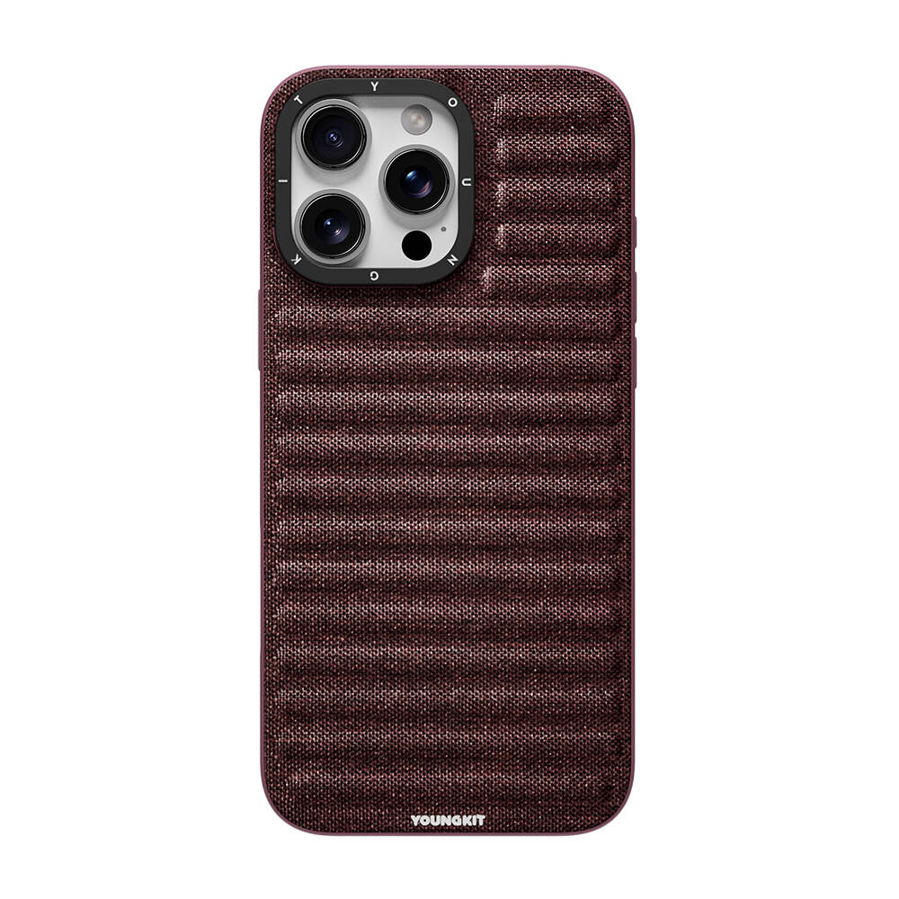 Apple iPhone 16 Pro Max Kılıf M-safe Şarj Özellikli Youngkit Canvas Serisi Kapak - 3