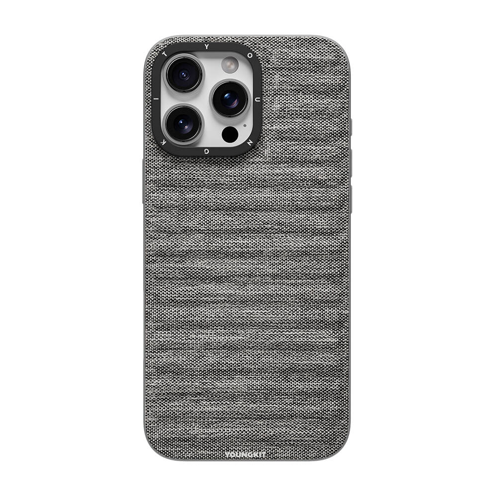 Apple iPhone 16 Pro Max Kılıf M-safe Şarj Özellikli Youngkit Canvas Serisi Kapak - 2