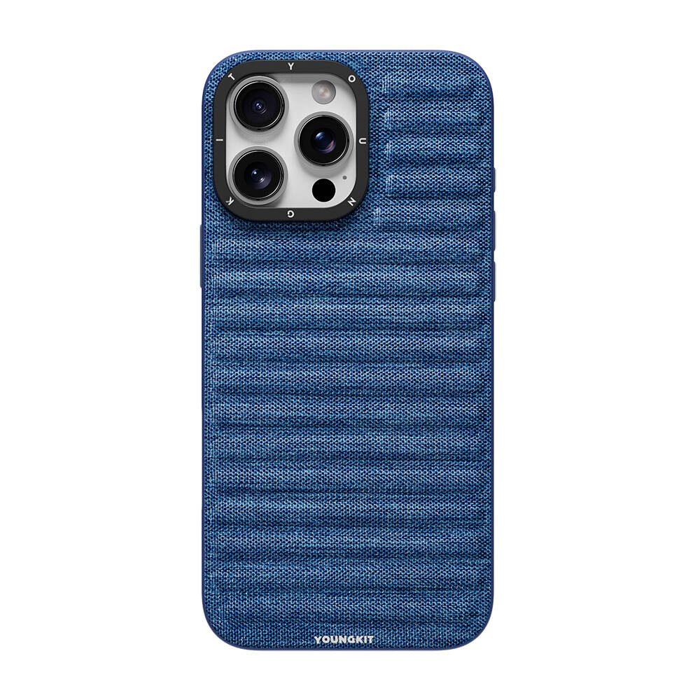 Apple iPhone 16 Pro Max Kılıf M-safe Şarj Özellikli Youngkit Canvas Serisi Kapak - 1