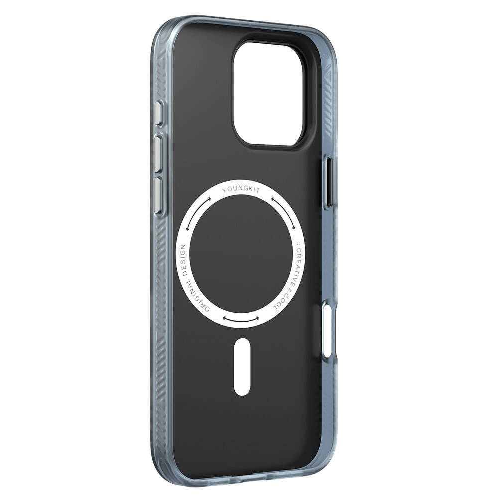 Apple iPhone 16 Pro Max Kılıf M-safe Şarj Özellikli Youngkit Technology Serisi Kapak - 8