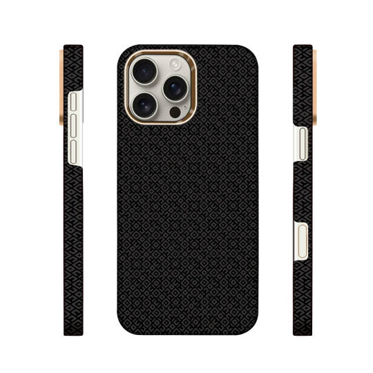 Apple iPhone 16 Pro Max Kılıf M-Safe Şarj Özellikli Zore Paris Vax Sert PC Kapak - 3