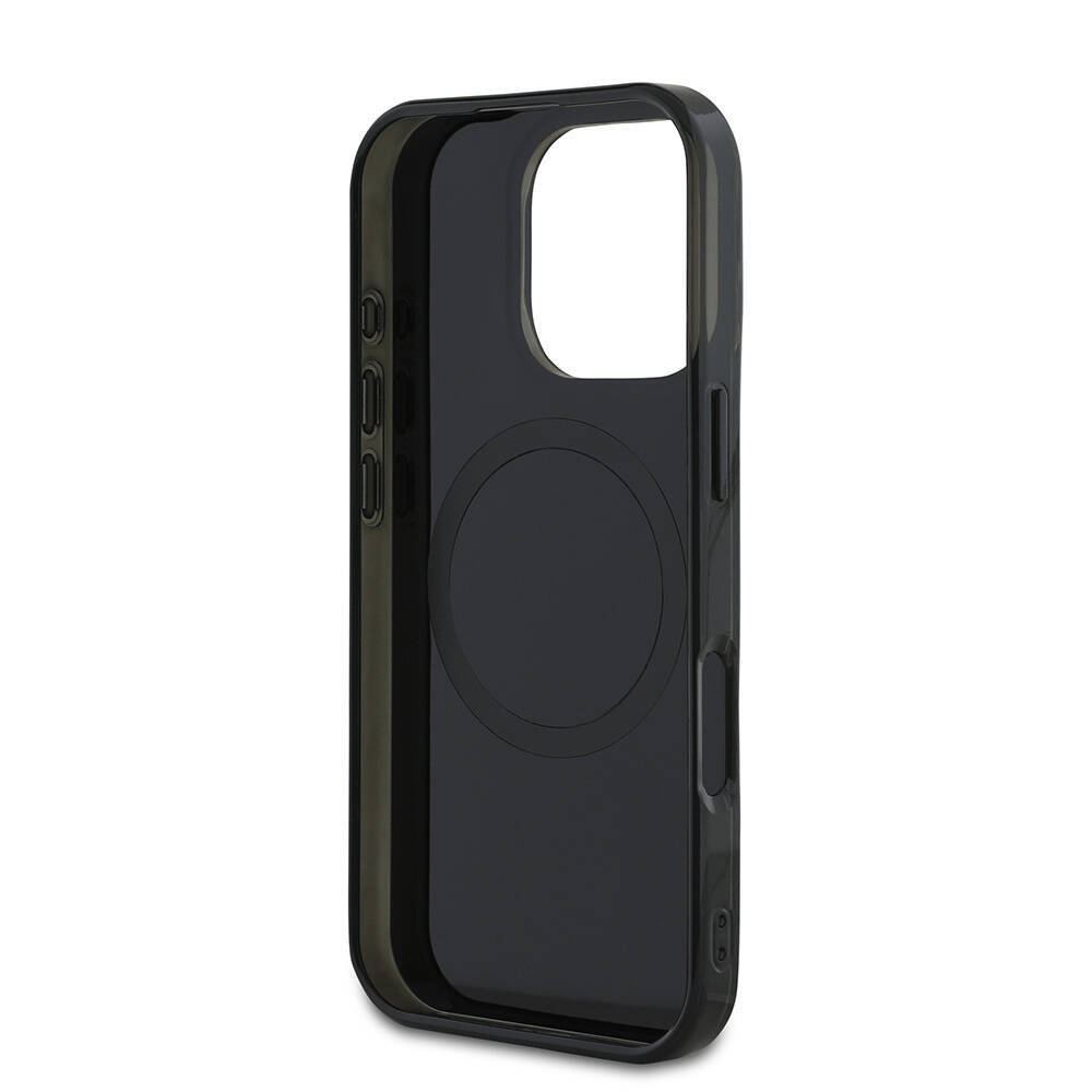 Apple iPhone 16 Pro Max Kılıf Mercedes Benz Orjinal Lisanslı M-safe Şarj Özellikli Çift Katmanlı Paralel Çizgi Desenli Kapak - 9