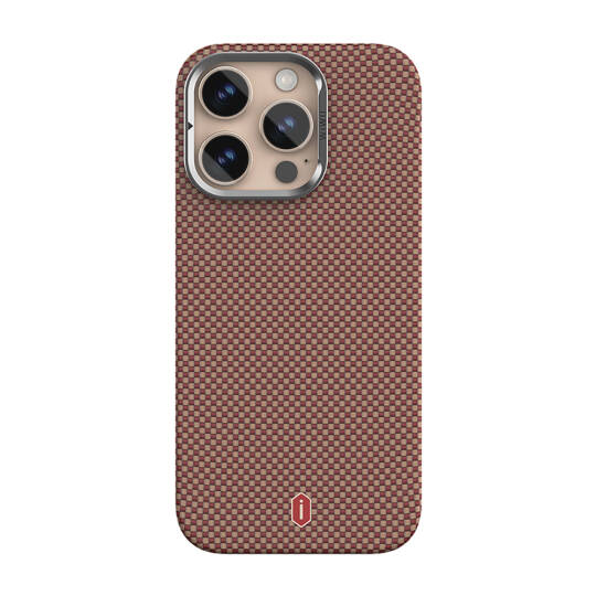 Apple iPhone 16 Pro Max Kılıf Wiwu DCC-208 M-safe Şarj Özellikli Kamera Standlı Aramid Fiber Tasarım Kapak - 4