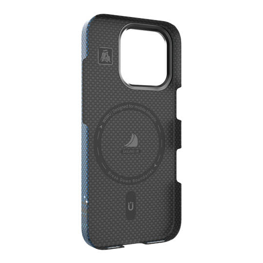 Apple iPhone 16 Pro Max Kılıf Wiwu DCC-209 M-safe Şarj Özellikli Kamera Standlı Aramid Fiber Tasarım Kapak - 10