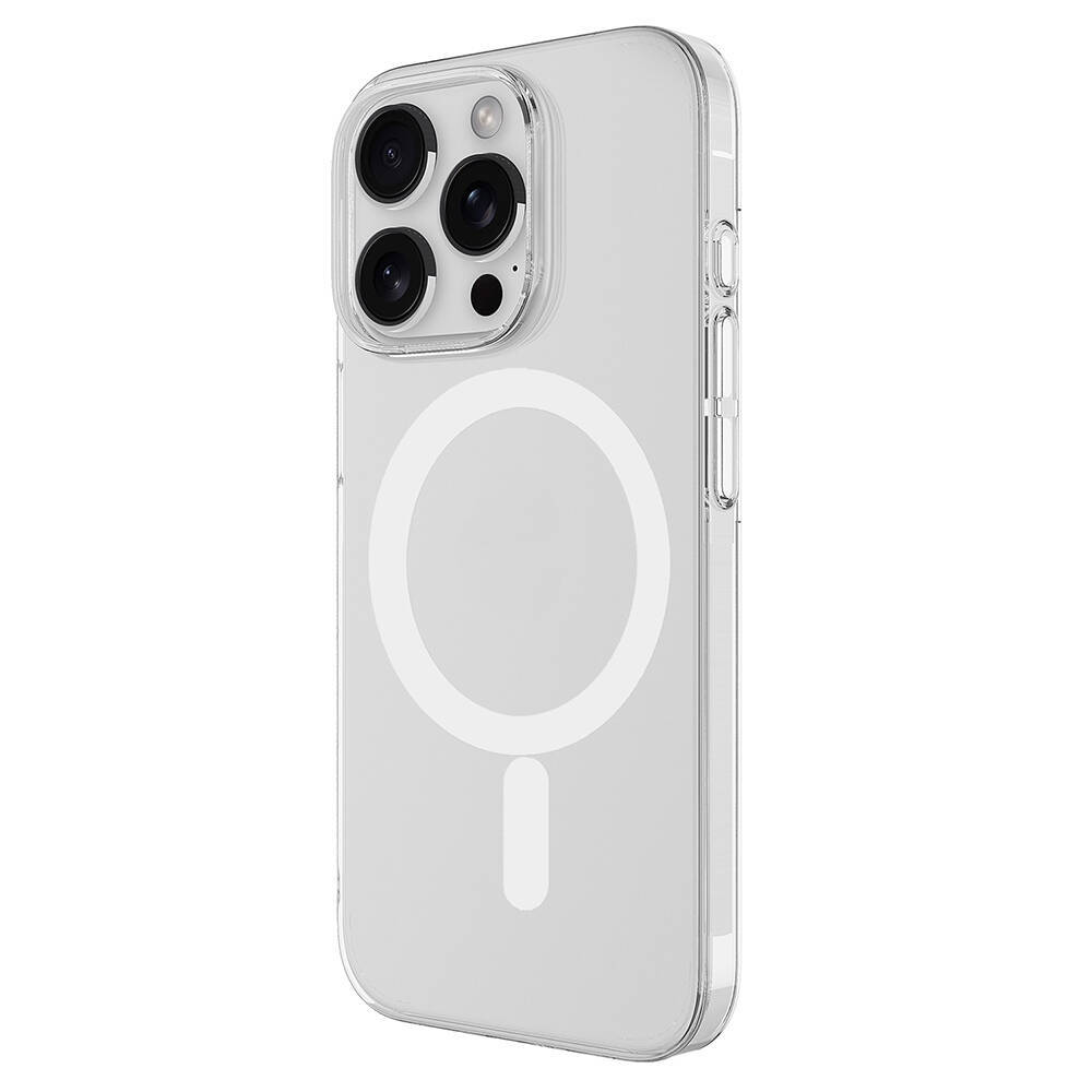 Apple iPhone 16 Pro Max Kılıf Zore M-safe Şarj Özellikli Şeffaf Tek Kamera Çerçeveli Porto Kapak - 3
