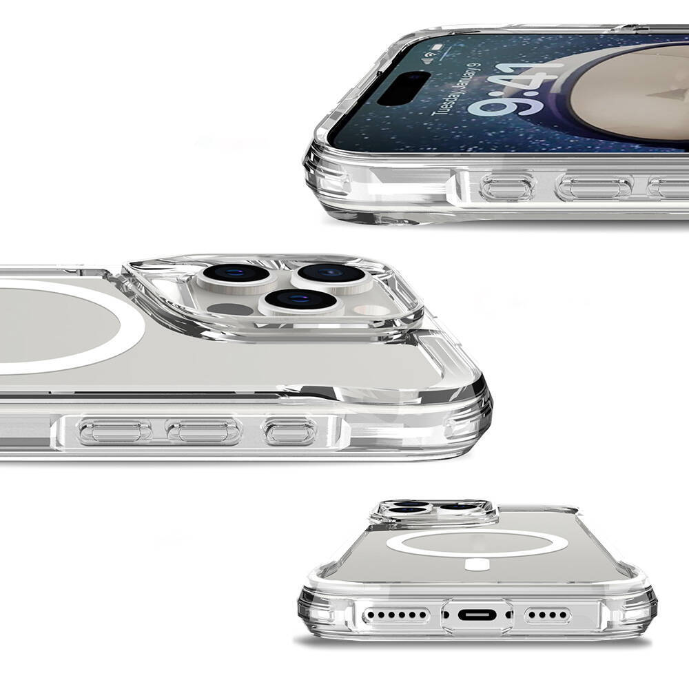 Apple iPhone 16 Pro Max Kılıf Zore M-safe Şarj Özellikli T-Max M-safe Kapak - 5