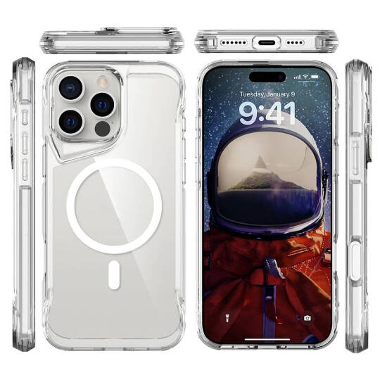 Apple iPhone 16 Pro Max Kılıf Zore M-safe Şarj Özellikli T-Max M-safe Kapak - 6