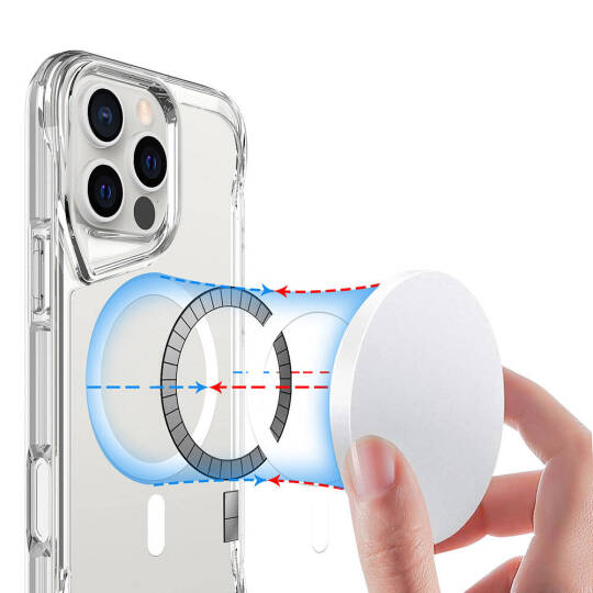 Apple iPhone 16 Pro Max Kılıf Zore M-safe Şarj Özellikli T-Max M-safe Kapak - 9