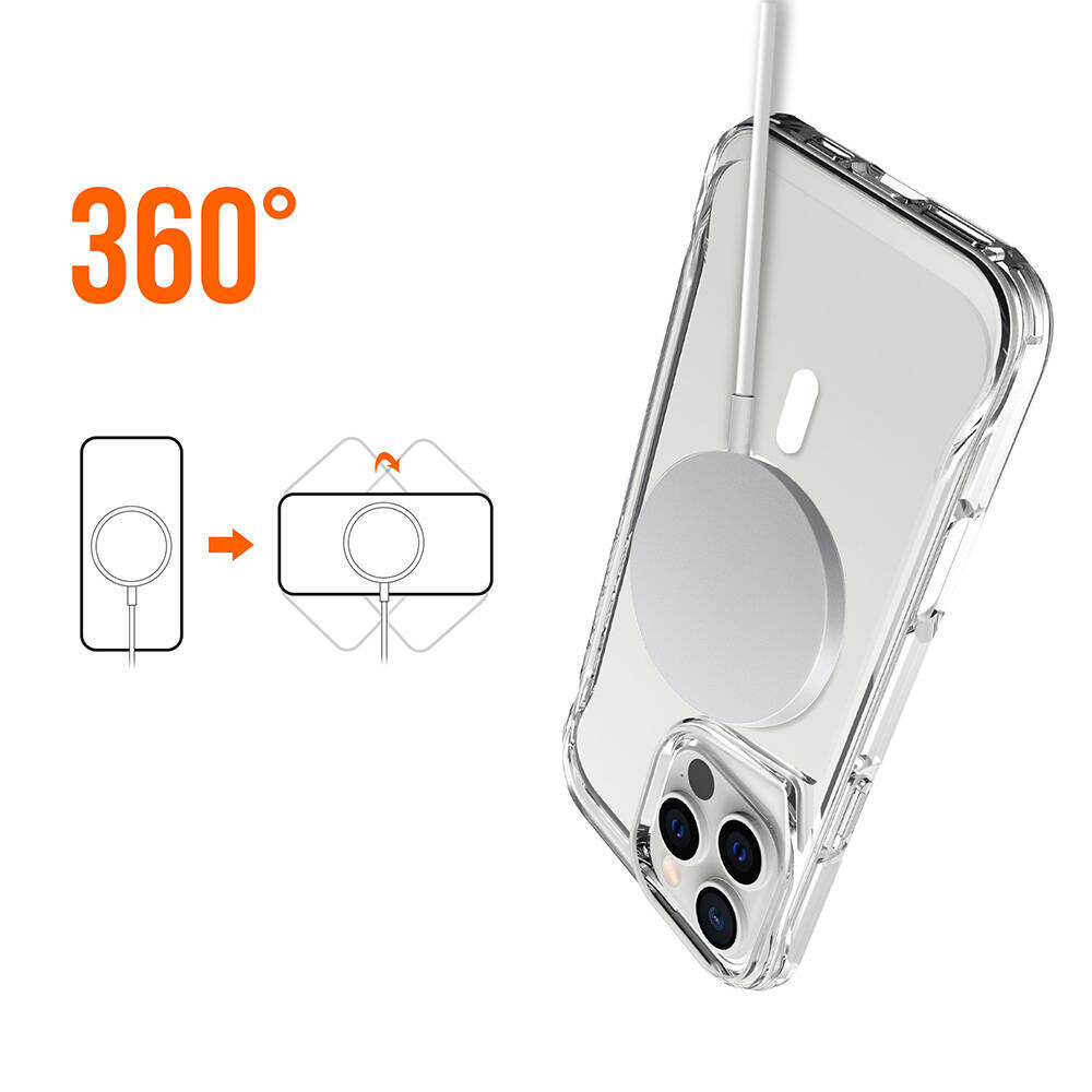 Apple iPhone 16 Pro Max Kılıf Zore M-safe Şarj Özellikli T-Max M-safe Kapak - 10