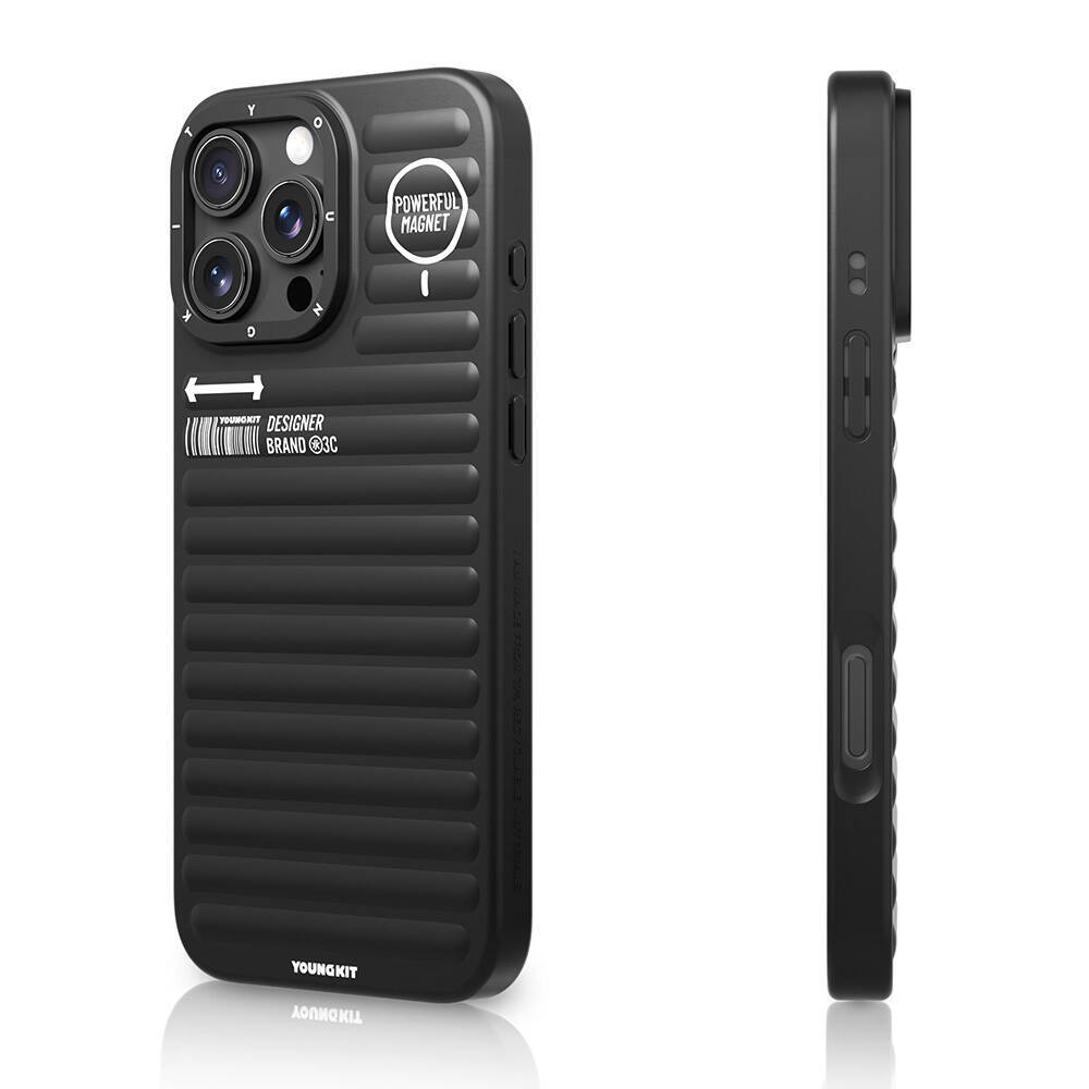 Apple iPhone 16 Pro Max M-safe Şarj Özellikli Kılıf Mat Renkli Tasarım Youngkit Original Serisi Kapak - 4