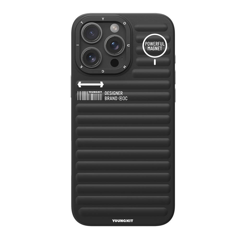 Apple iPhone 16 Pro Max M-safe Şarj Özellikli Kılıf Mat Renkli Tasarım Youngkit Original Serisi Kapak - 10