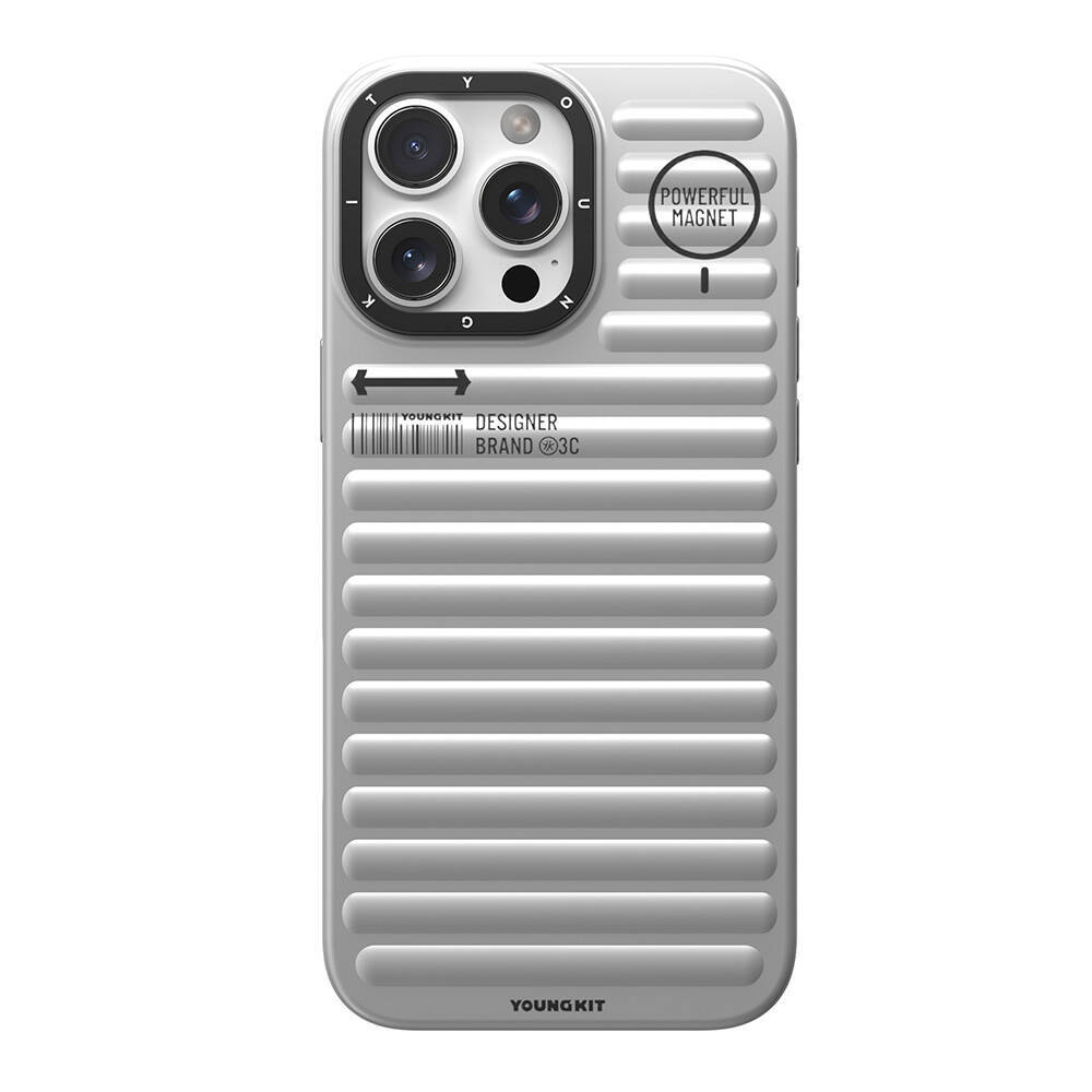 Apple iPhone 16 Pro Max M-safe Şarj Özellikli Kılıf Mat Renkli Tasarım Youngkit Original Serisi Kapak - 12