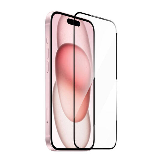Apple iPhone 16 Pro Max Wiwu GT-008 Polimer Oleofobik Kaplama Şeffaf Pürüzsüz Temperli Cam Ekran Koruyucu 10lu Paket Siyah