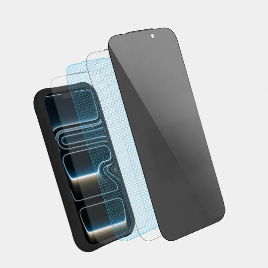 Apple iPhone 16 Pro Max Youngkit 2.5D Parmak İzi Bırakmayan 0.33mm Privacy Temperli Cam Ekran Koruyucu - 3