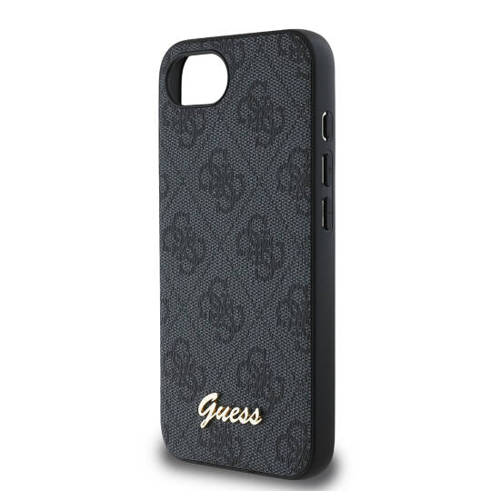Apple iPhone 16E Kılıf Guess Orjinal Lisanslı 4G Desenli Script Metal Logolu Kapak - 8