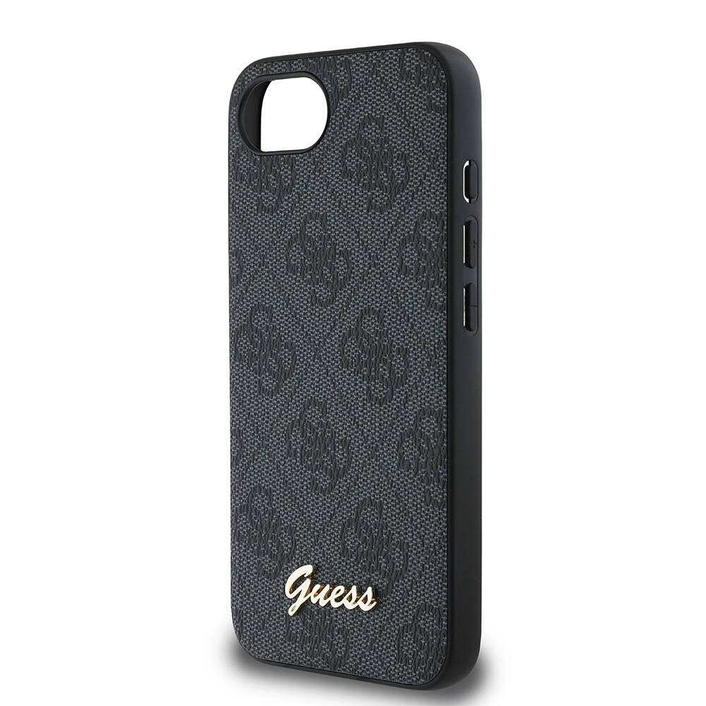 Apple iPhone 16E Kılıf Guess Orjinal Lisanslı 4G Desenli Script Metal Logolu Kapak - 8