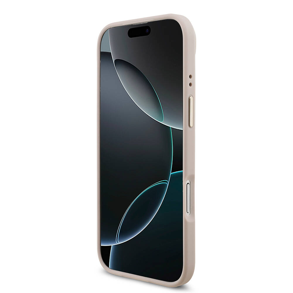Apple iPhone 17 Air Kılıf Guess Orjinal Lisanslı Gold Metal Kamera Çerçeveli 4G Desenli Metal Büyük 4G ve Yazı Logolu Kapak - 22