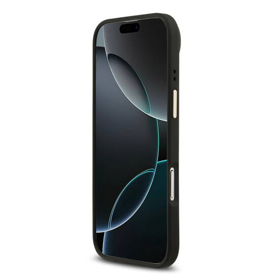 Apple iPhone 17 Air Kılıf Guess Orjinal Lisanslı M-safe Şarj Özellikli Gold Metal Kamera Çerçeveli Taşlı 4G Logolu Kapak - 14