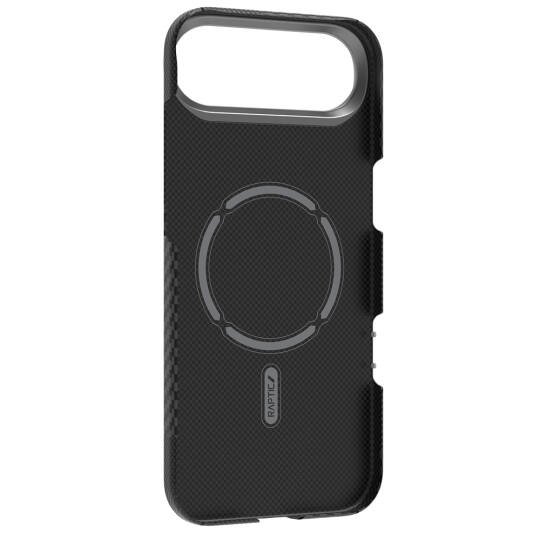 Apple iPhone 17 Air Kılıf M-safe Şarj Özellikli 600D Metal Kamera Çerçeveli Raptic Aramid Karbon Fiber Geotik Serisi Kapak - 4