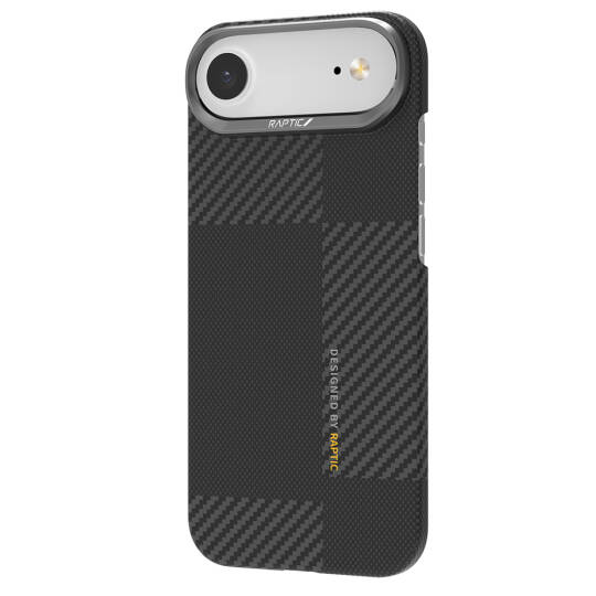 Apple iPhone 17 Air Kılıf M-safe Şarj Özellikli 600D Metal Kamera Çerçeveli Raptic Aramid Karbon Fiber Geotik Serisi Kapak - 5