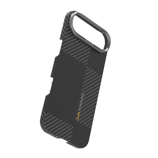 Apple iPhone 17 Air Kılıf M-safe Şarj Özellikli 600D Metal Kamera Çerçeveli Raptic Aramid Karbon Fiber Geotik Serisi Kapak - 7