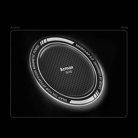 Apple iPhone 17 Air Kılıf M-Safe Şarj Özellikli Benks ArmorAir ArmorGrid Serisi Kevlar Karbon Kapak - 6