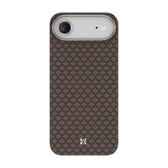 Apple iPhone 17 Air Kılıf M-Safe Şarj Özellikli Benks ArmorAir ArmorGrid Serisi Kevlar Karbon Kapak - 3