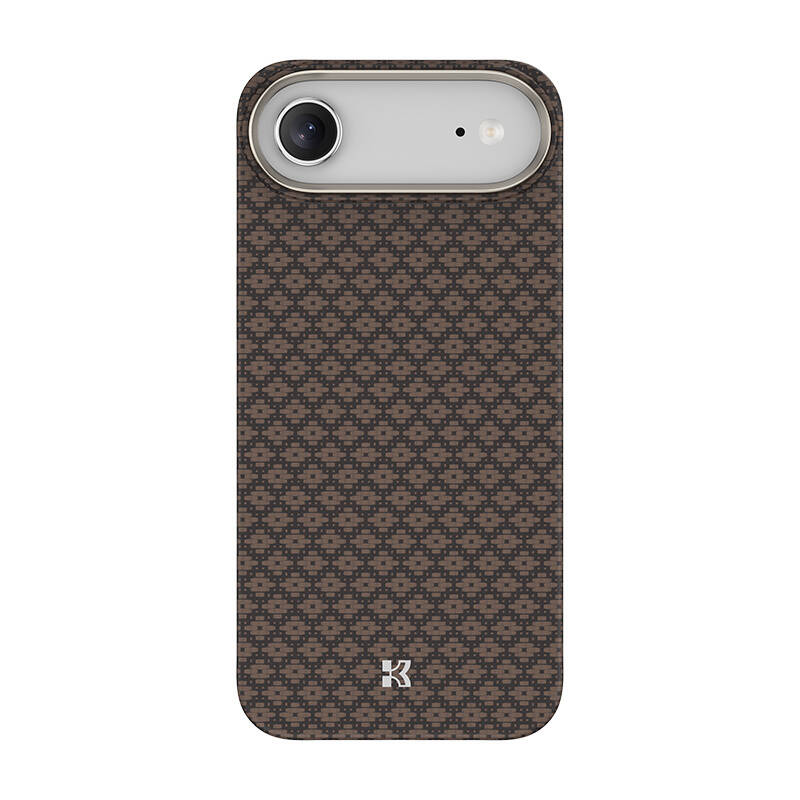 Apple iPhone 17 Air Kılıf M-Safe Şarj Özellikli Benks ArmorAir ArmorGrid Serisi Kevlar Karbon Kapak - 3