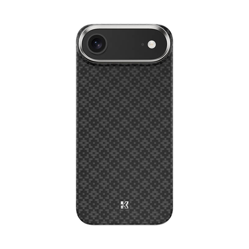Apple iPhone 17 Air Kılıf M-Safe Şarj Özellikli Benks ArmorAir ArmorGrid Serisi Kevlar Karbon Kapak - 2