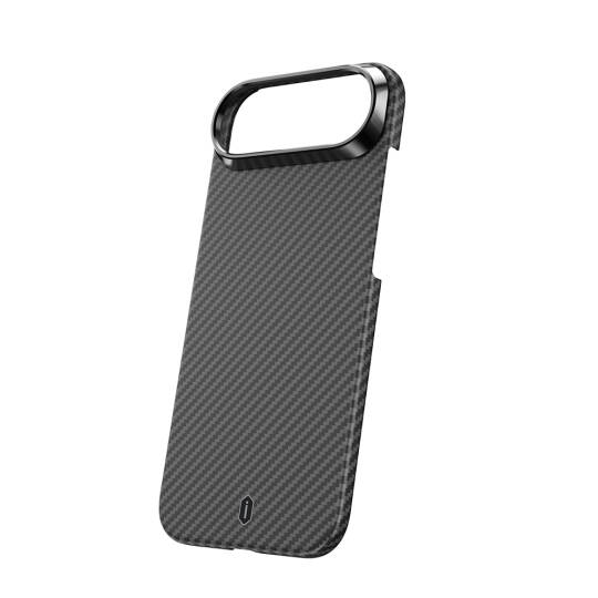 Apple iPhone 17 Air Kılıf M-safe Şarj Özellikli Kamera Standlı Wiwu DCC-206 Aramid Air Kapak - 6