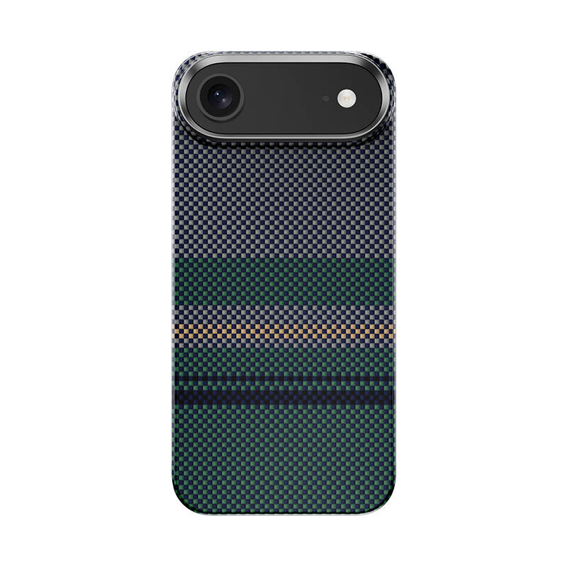 Apple iPhone 17 Air Kılıf M-safe Şarj Özellikli Karbon Fiber Tasarımlı Benks Aurora ArmorAir Kevlar Kapak - 2
