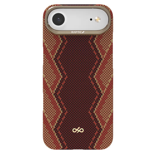Apple iPhone 17 Air Kılıf M-safe Şarj Özellikli Raptic Aramid Skin Bionic Serisi Karbon Kapak - 2
