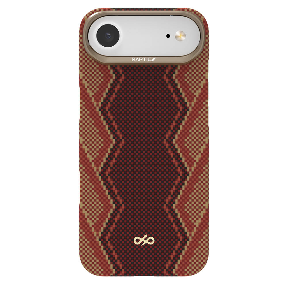 Apple iPhone 17 Air Kılıf M-safe Şarj Özellikli Raptic Aramid Skin Bionic Serisi Karbon Kapak - 2