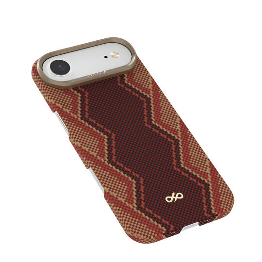 Apple iPhone 17 Air Kılıf M-safe Şarj Özellikli Raptic Aramid Skin Bionic Serisi Karbon Kapak - 3
