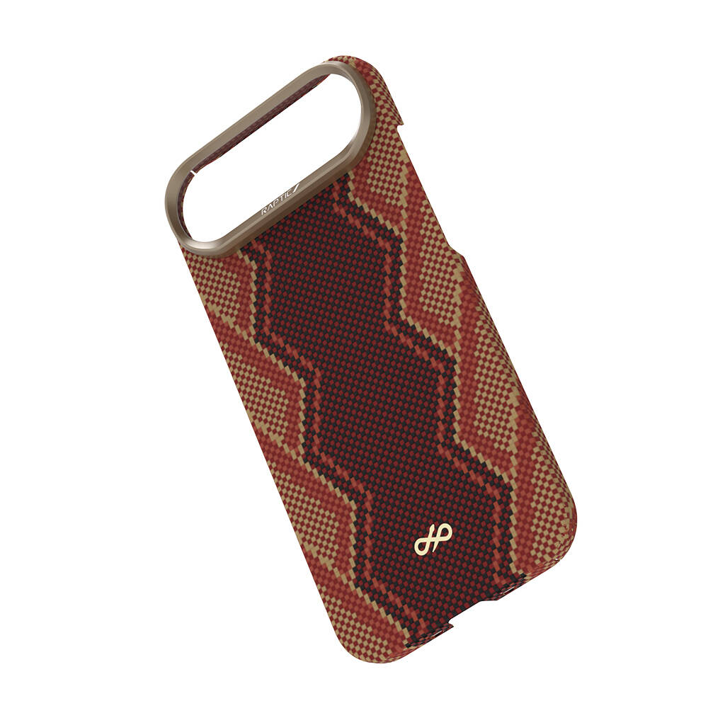 Apple iPhone 17 Air Kılıf M-safe Şarj Özellikli Raptic Aramid Skin Bionic Serisi Karbon Kapak - 7