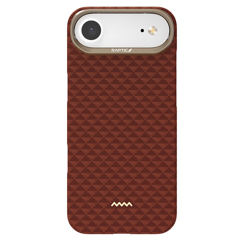 Apple iPhone 17 Air Kılıf M-safe Şarj Özellikli Raptic Aramid Skin Origin Serisi Karbon Kapak - 4