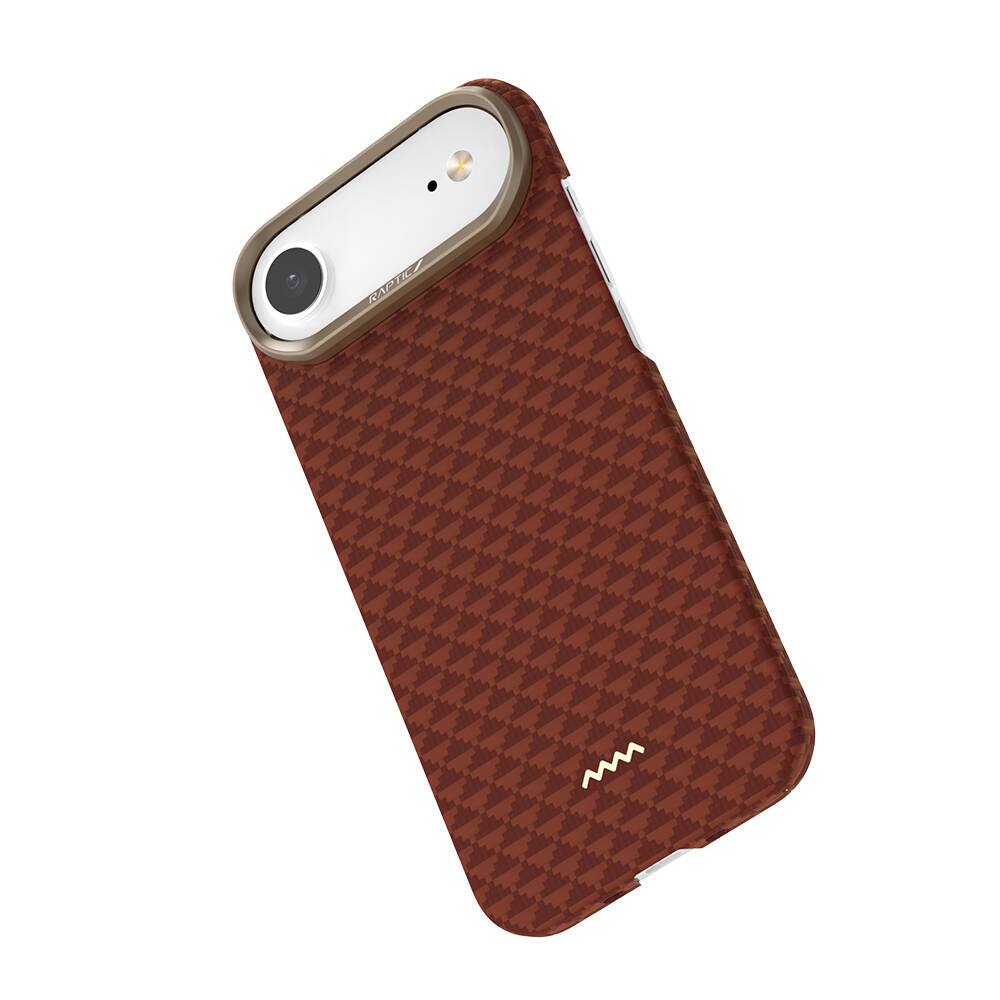 Apple iPhone 17 Air Kılıf M-safe Şarj Özellikli Raptic Aramid Skin Origin Serisi Karbon Kapak - 6