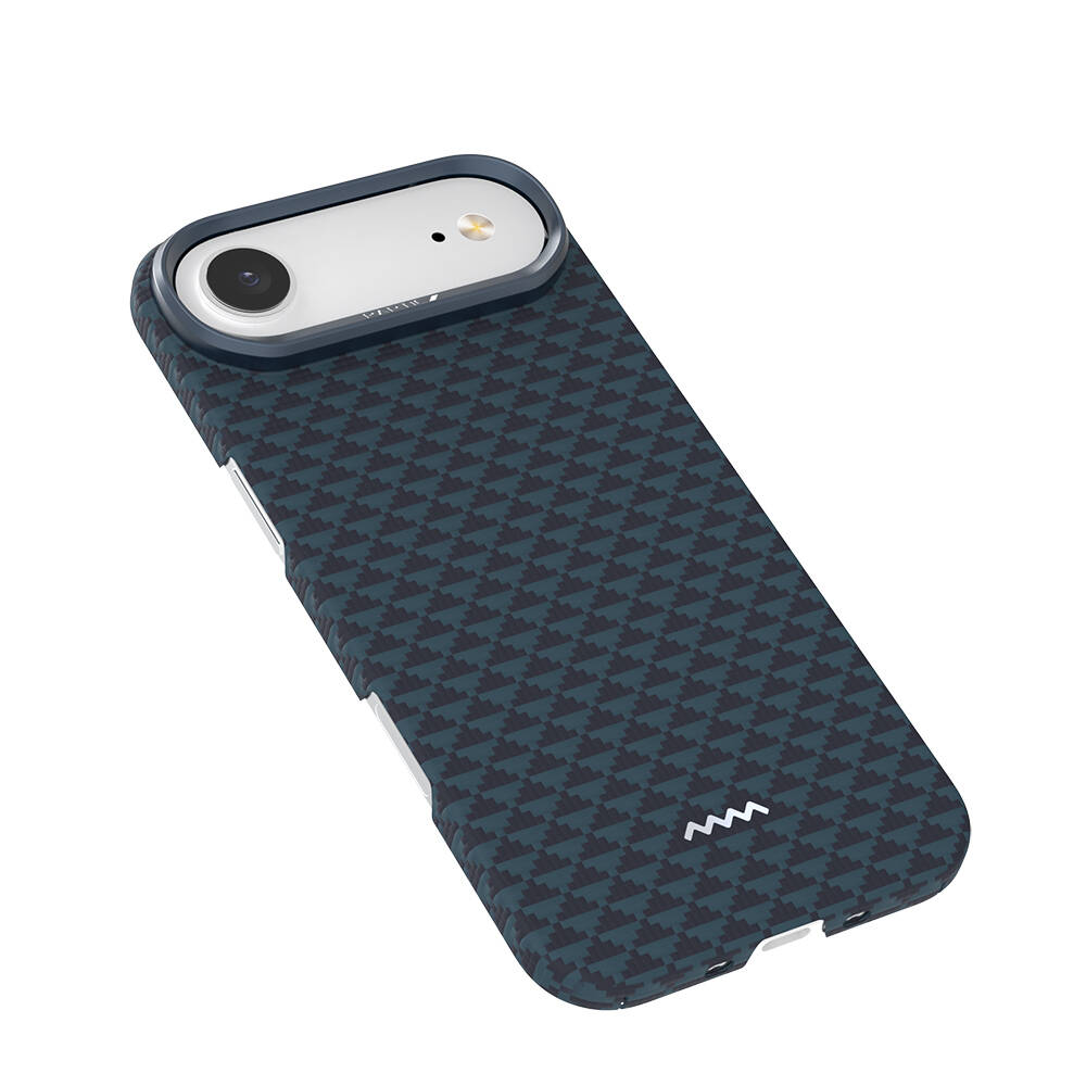Apple iPhone 17 Air Kılıf M-safe Şarj Özellikli Raptic Aramid Skin Origin Serisi Karbon Kapak - 9