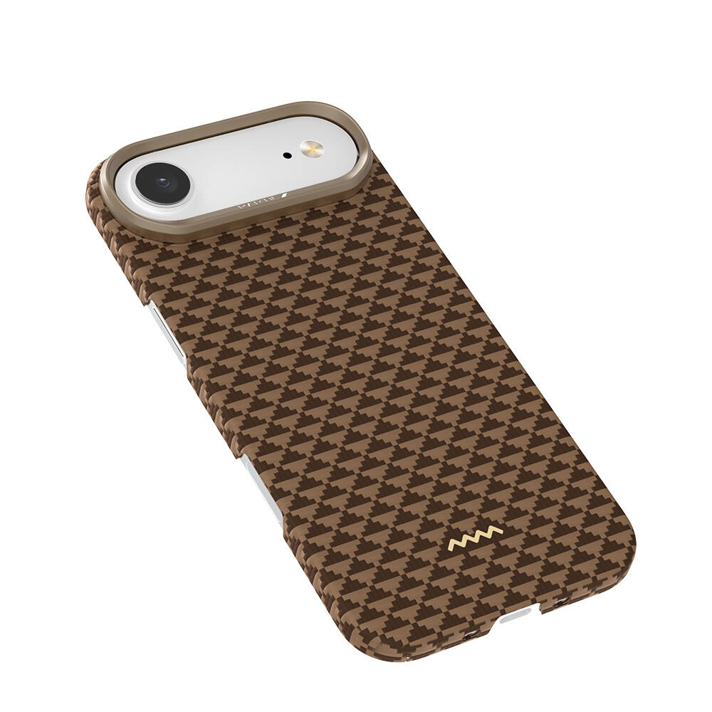 Apple iPhone 17 Air Kılıf M-safe Şarj Özellikli Raptic Aramid Skin Origin Serisi Karbon Kapak - 10