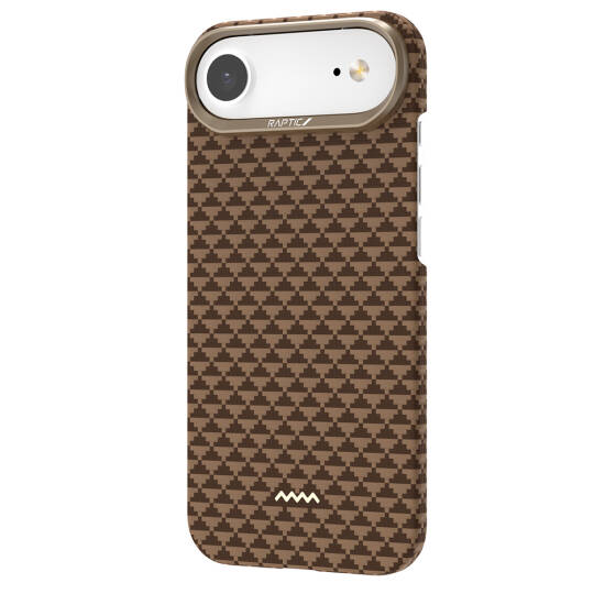 Apple iPhone 17 Air Kılıf M-safe Şarj Özellikli Raptic Aramid Skin Origin Serisi Karbon Kapak - 13