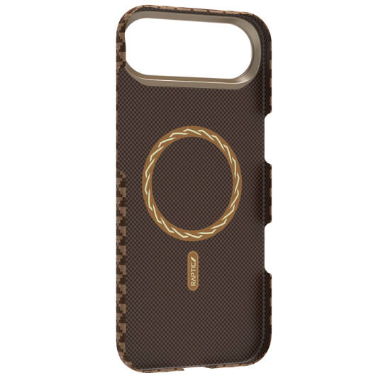 Apple iPhone 17 Air Kılıf M-safe Şarj Özellikli Raptic Aramid Skin Origin Serisi Karbon Kapak - 15