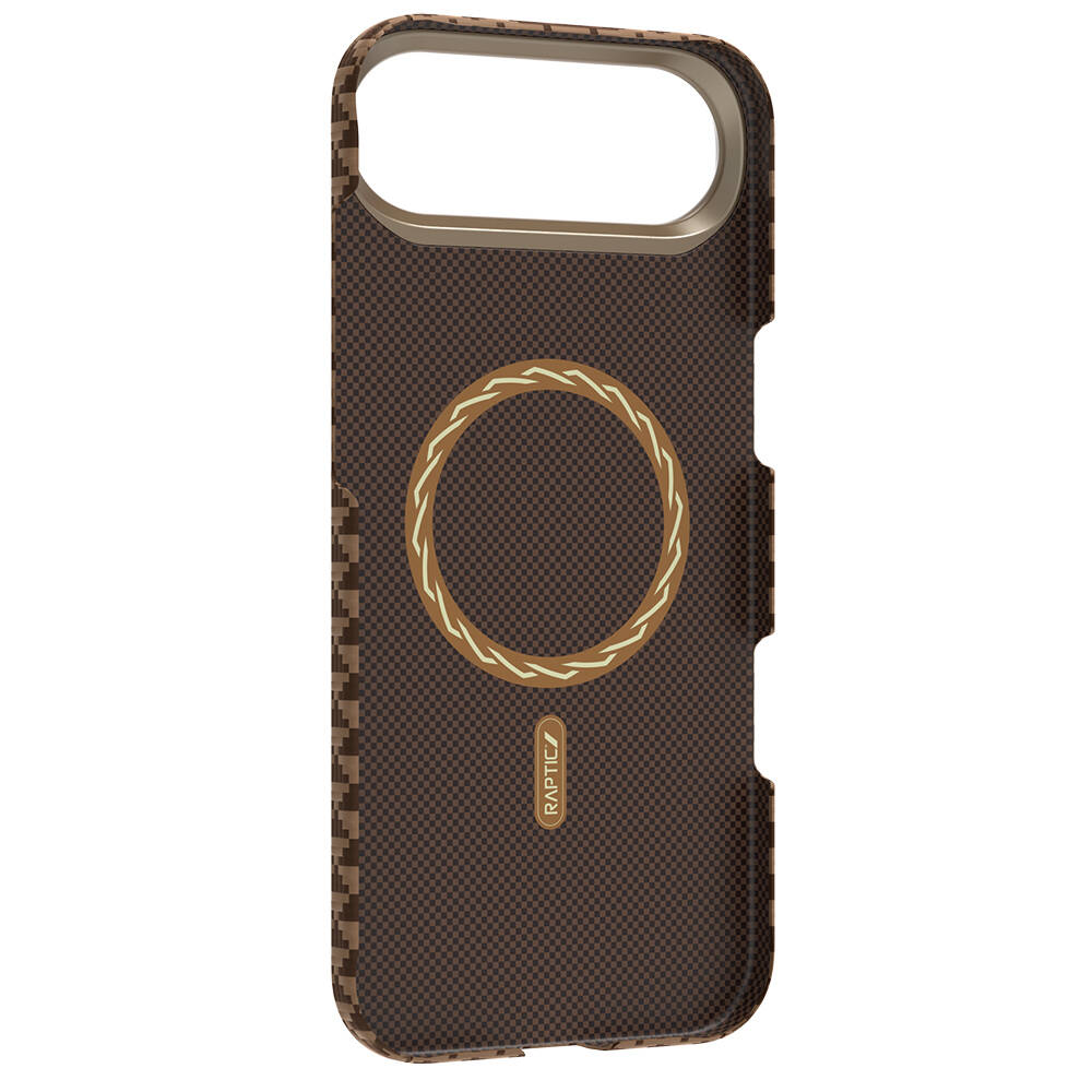 Apple iPhone 17 Air Kılıf M-safe Şarj Özellikli Raptic Aramid Skin Origin Serisi Karbon Kapak - 15