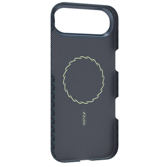 Apple iPhone 17 Air Kılıf M-safe Şarj Özellikli Raptic Aramid Skin Origin Serisi Karbon Kapak - 16