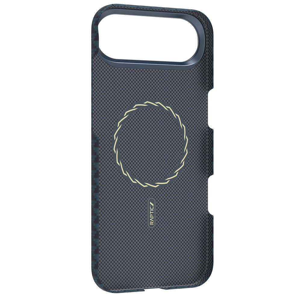 Apple iPhone 17 Air Kılıf M-safe Şarj Özellikli Raptic Aramid Skin Origin Serisi Karbon Kapak - 16