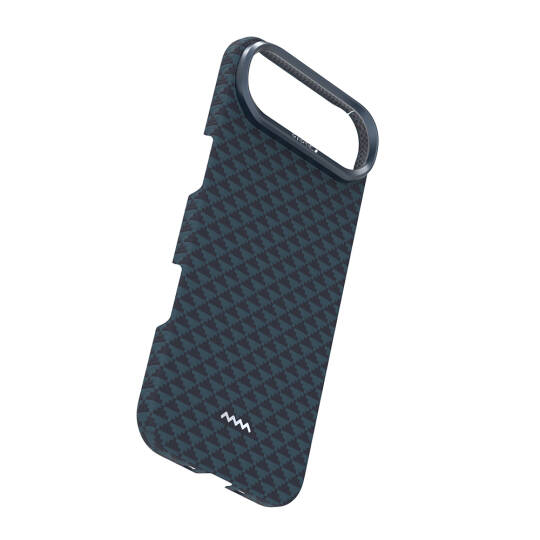 Apple iPhone 17 Air Kılıf M-safe Şarj Özellikli Raptic Aramid Skin Origin Serisi Karbon Kapak - 17